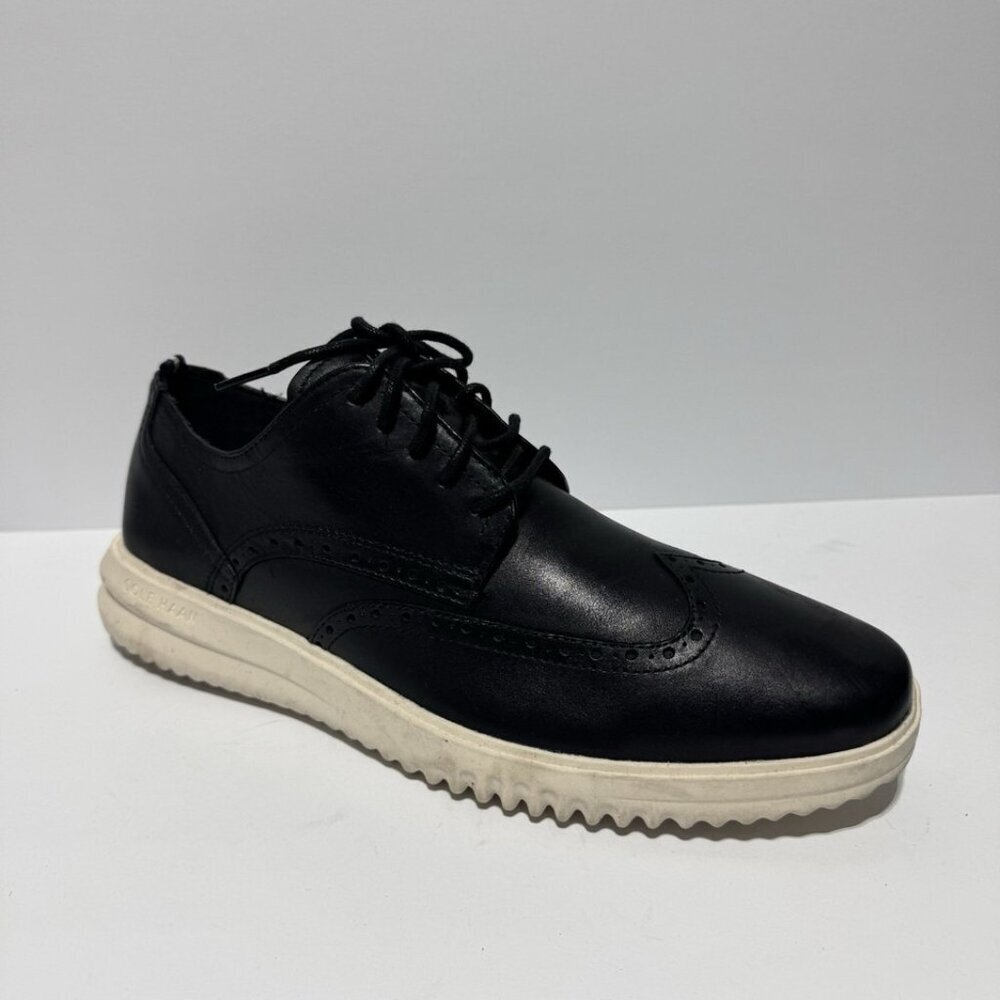Cole Haan Mens Grand Wingtip Oxfords Black Size 11.5 M